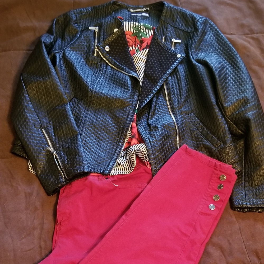 Stylish Red Ankle Jeans